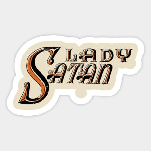 Lady Satan Sticker